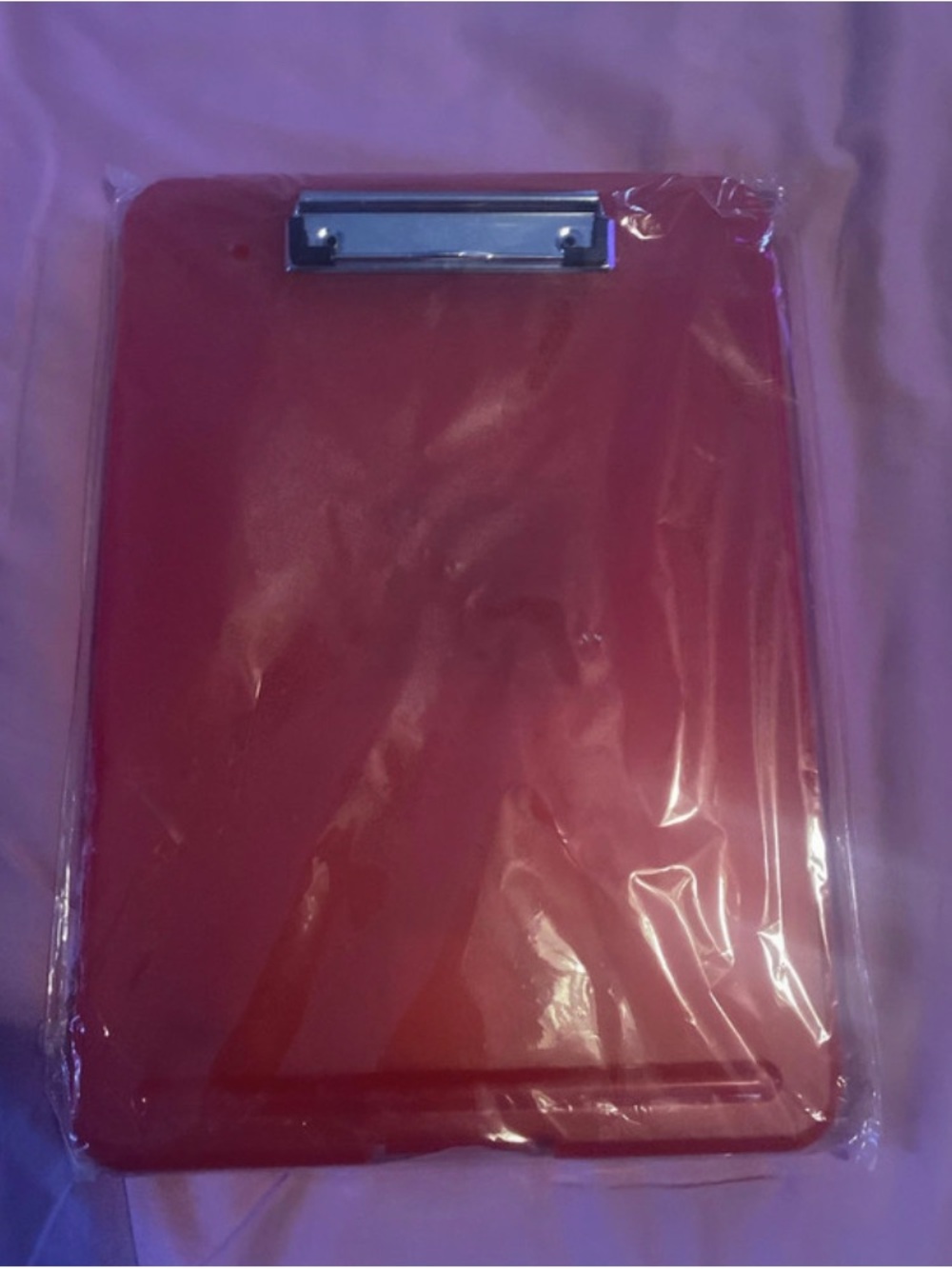 Unbranded Pink Tablet Clipboard Case with Metal Clip